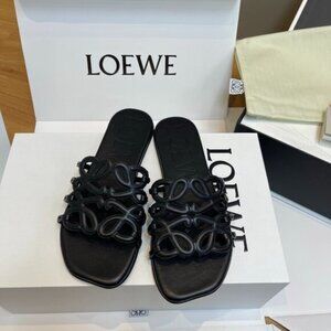 Loewe Women's Black Slide Slippers
